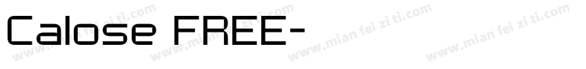 Calose FREE字体转换